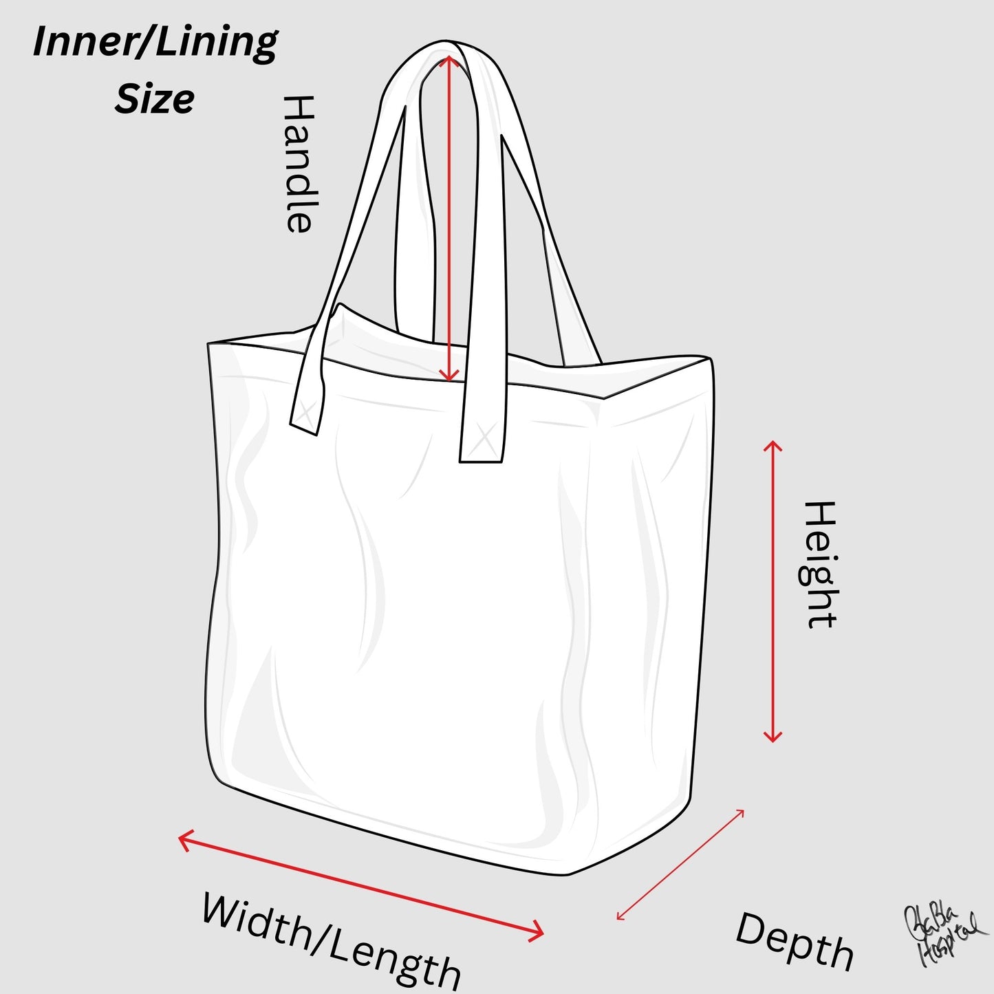 Carry the Whole Blabla World 00.1 | Red and White Gingham - Art Tote Bag