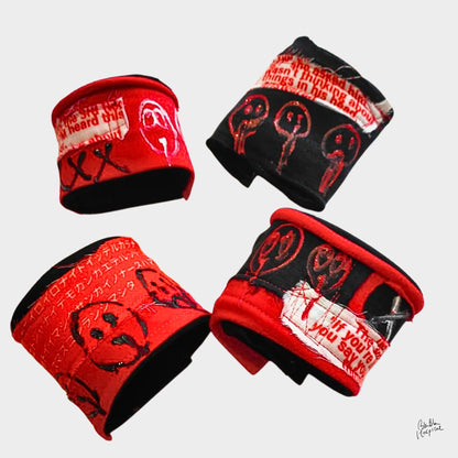 Twinmood Wristband Collection | Black with Red