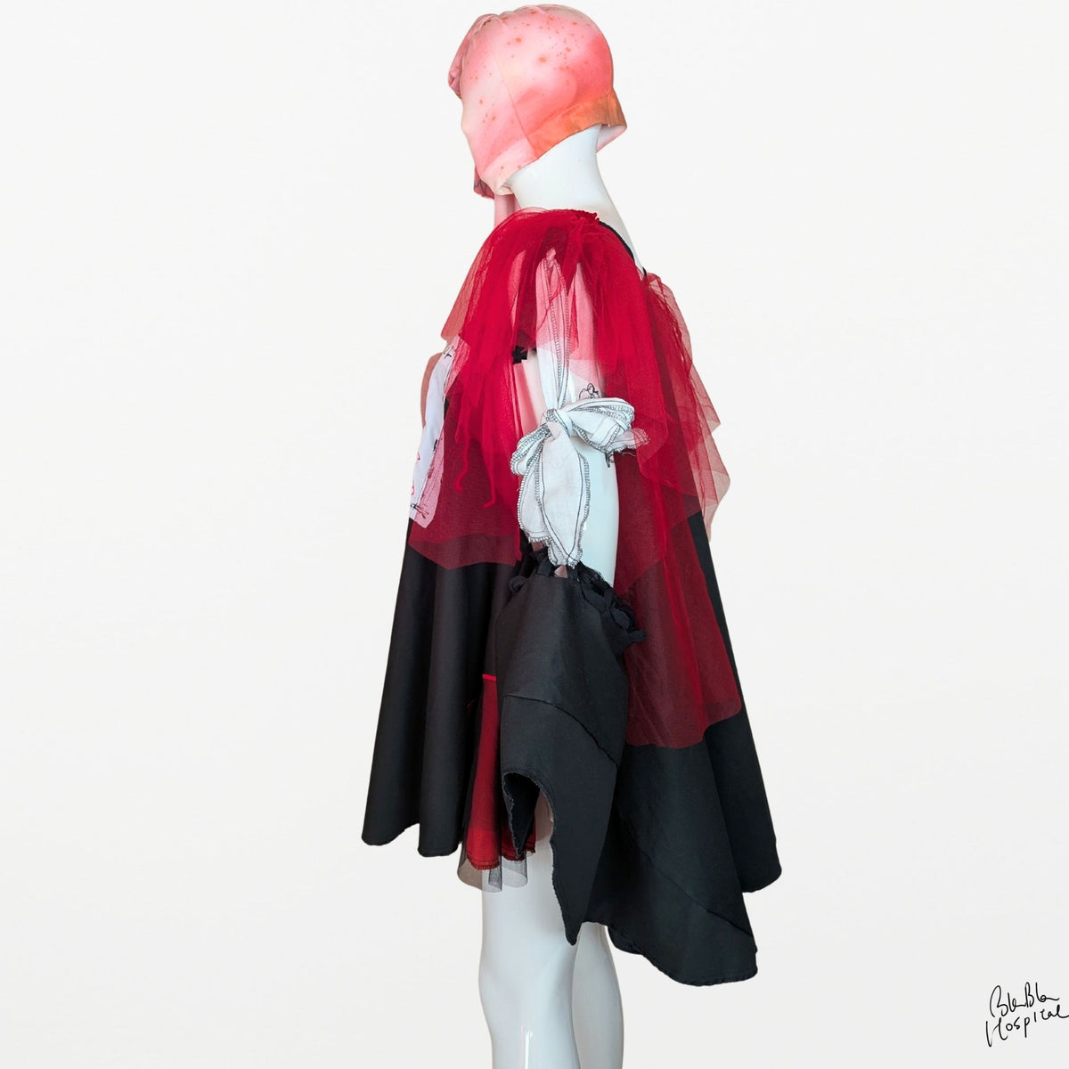 Abstract Microscope | Cape-style Dress
