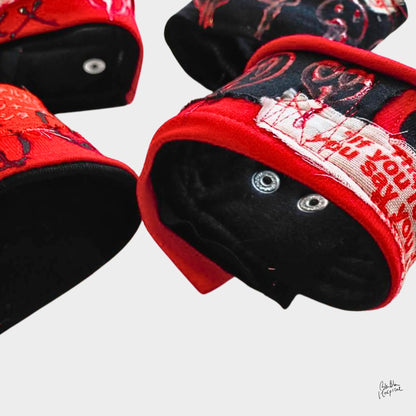 Twinmood Wristband Collection | Black with Red