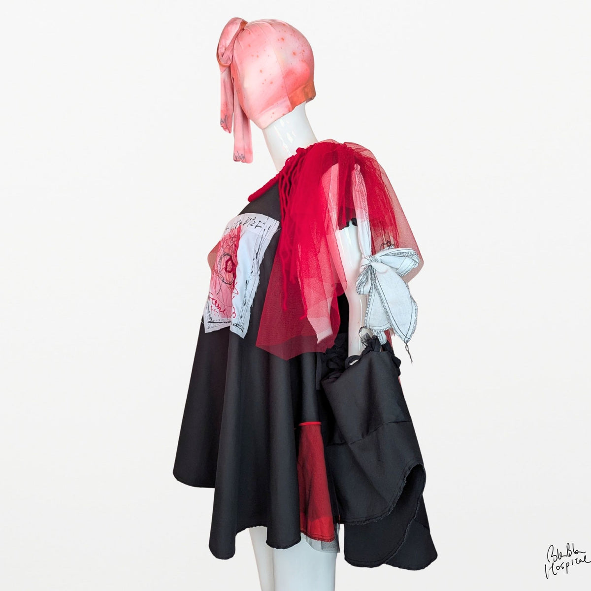 Abstract Microscope | Cape-style Dress