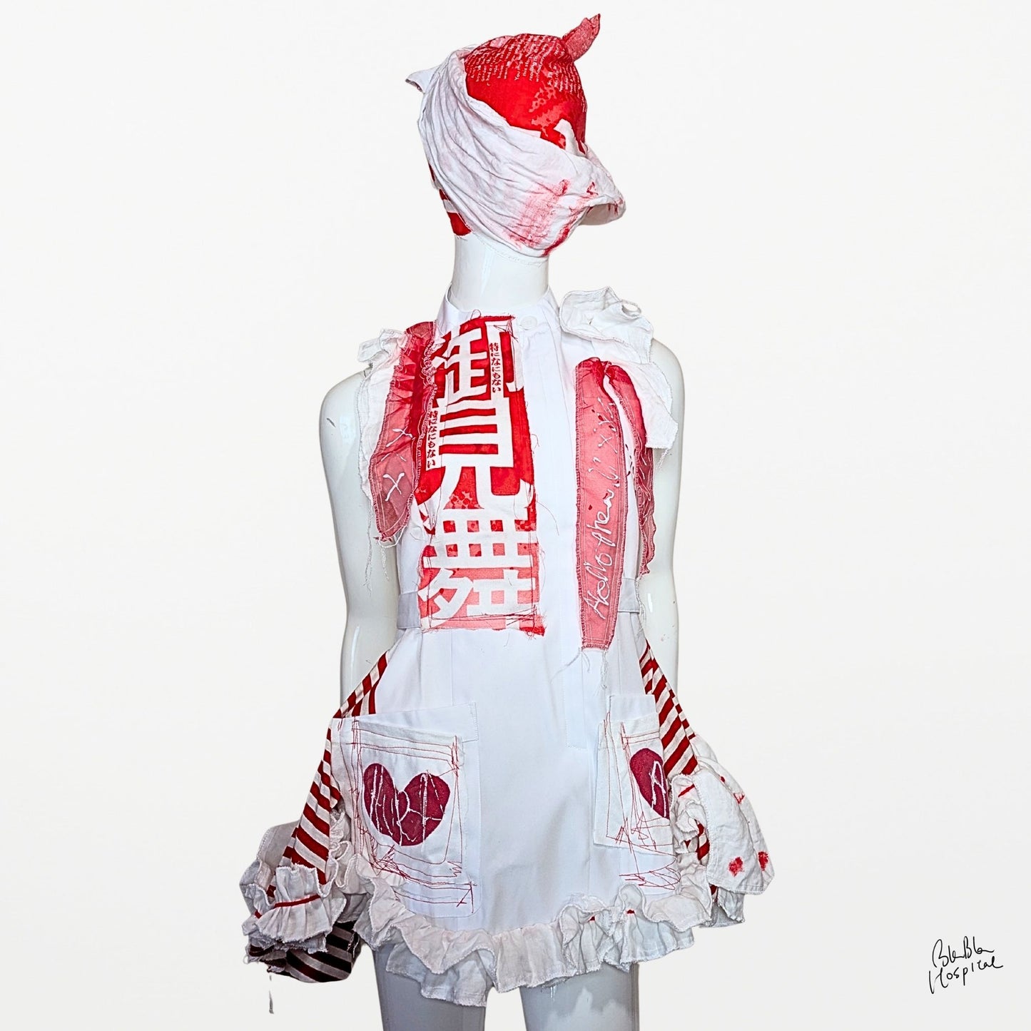 BLABLA Nurse | “Omimai” Gauze Frill Detail Dress