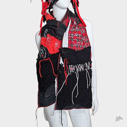 Heart No.013 | Long Double Gauze Wrap – 220 cm