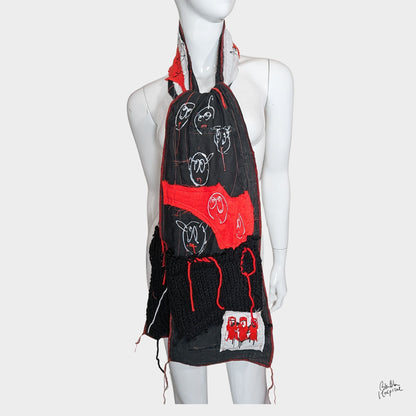 Heart No.013 | Long Double Gauze Wrap – 220 cm