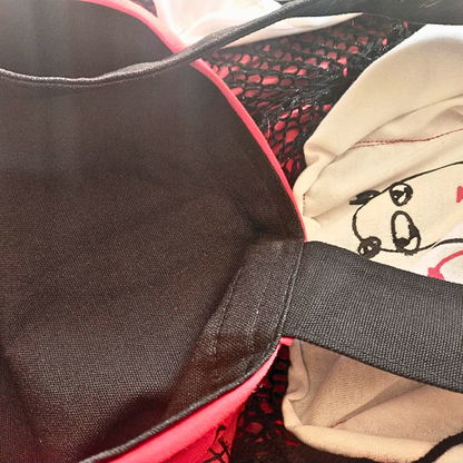 Carry the Whole Blabla World 00.4 | Improvised Knit Work - Art Tote Bag