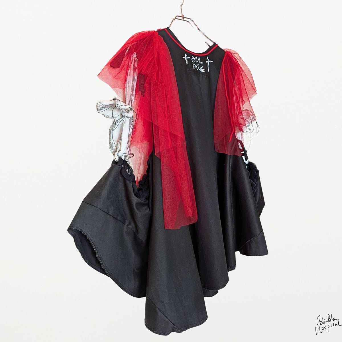 Abstract Microscope | Cape-style Dress