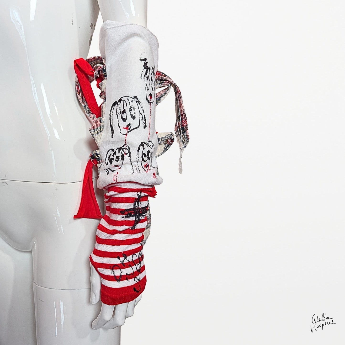 Red & White Stripe | Arm Cover
