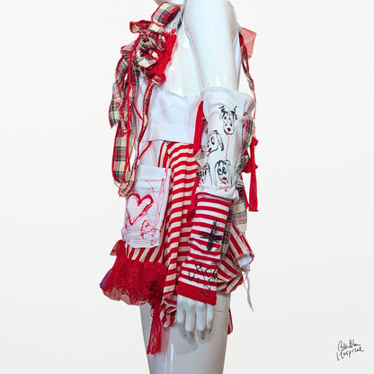 Red & White Stripe | Arm Cover