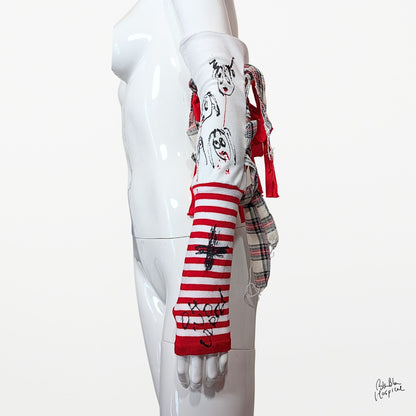 Red & White Stripe | Arm Cover