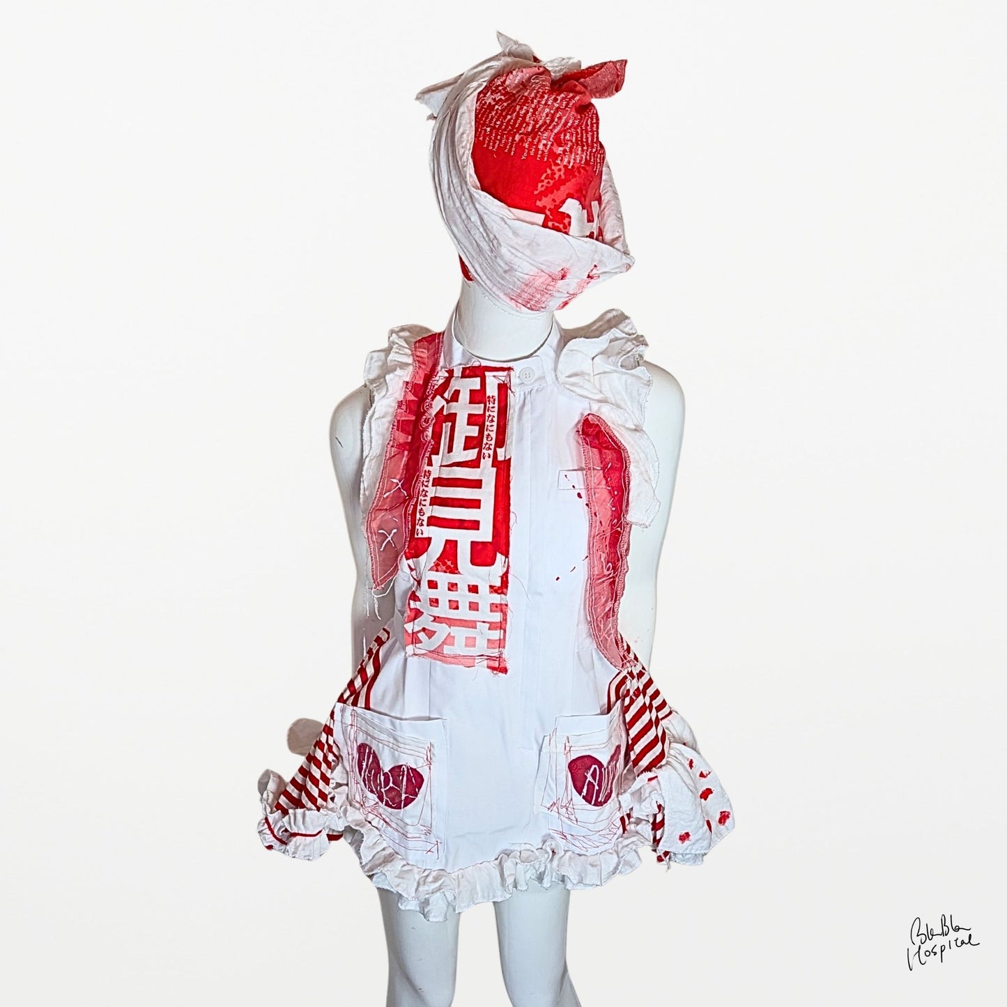BLABLA Nurse | “Omimai” Gauze Frill Detail Dress