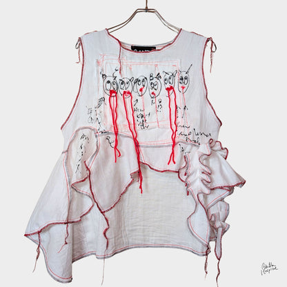 White Ward – No.03 |  Faces Double Gauze Sleeveless Top