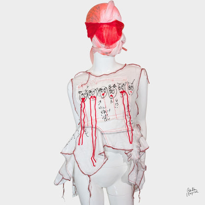 White Ward – No.03 |  Faces Double Gauze Sleeveless Top