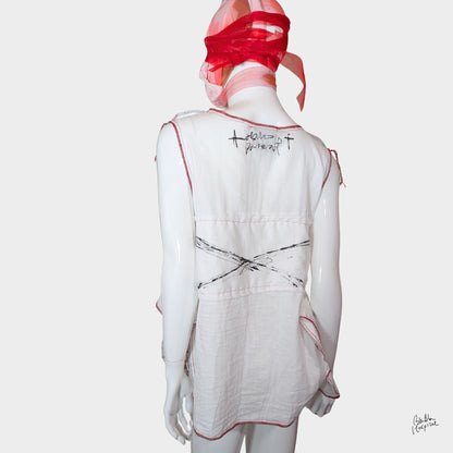 White Ward – No.03 |  Faces Double Gauze Sleeveless Top