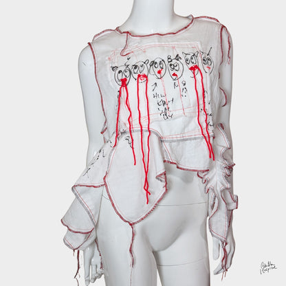 White Ward – No.03 |  Faces Double Gauze Sleeveless Top