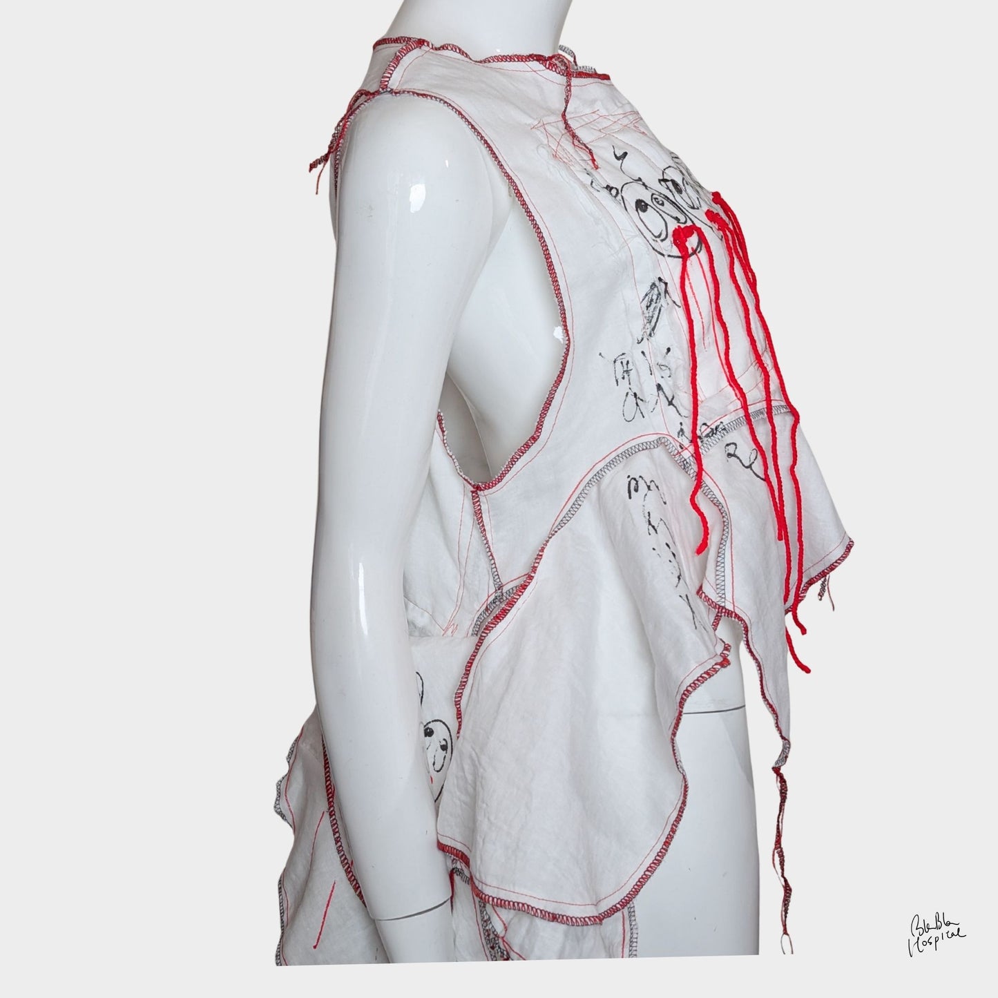 White Ward – No.03 |  Faces Double Gauze Sleeveless Top