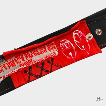 Twinmood Wristband Collection | Black with Red